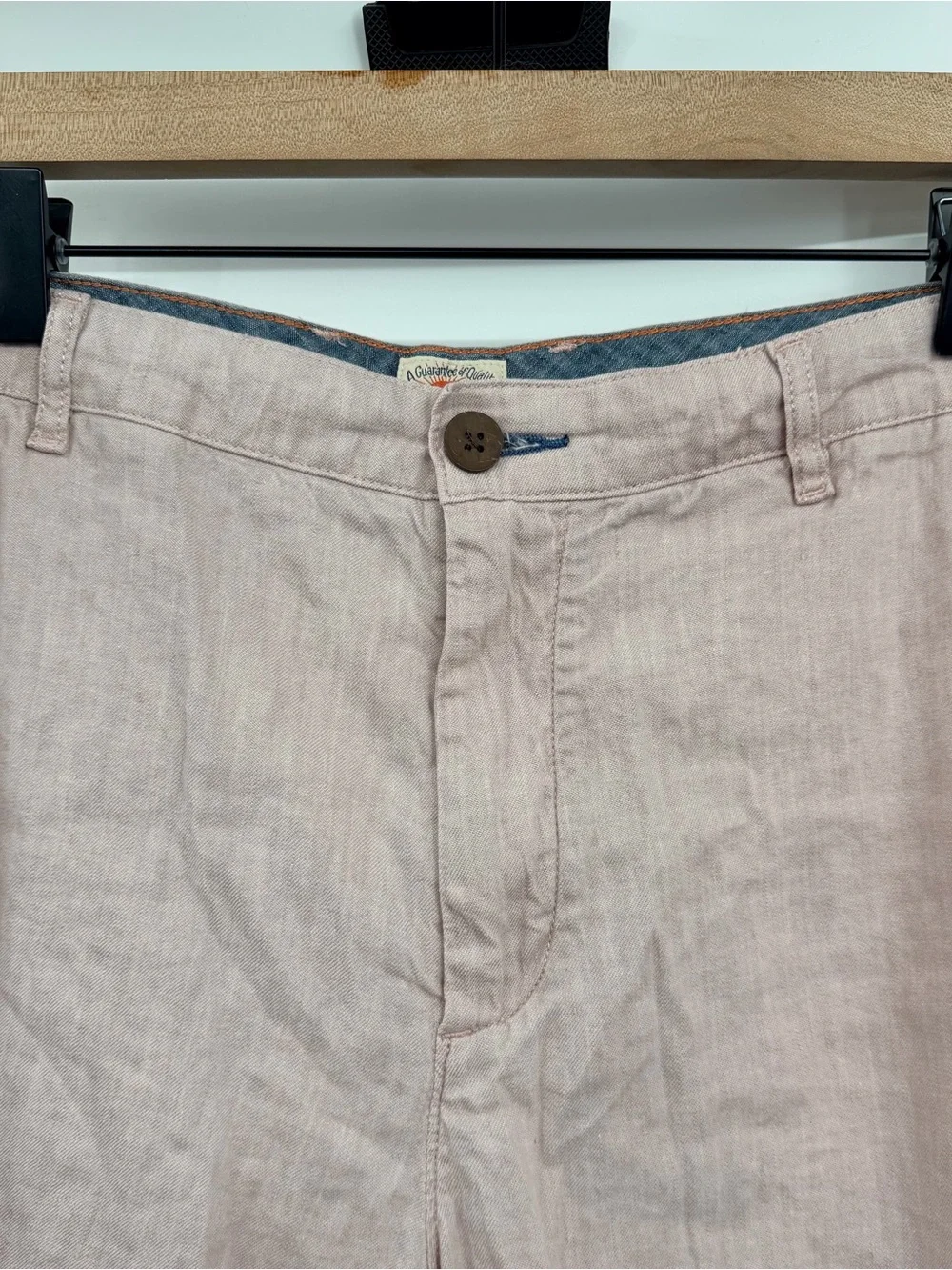 Faherty Tradewinds Shorts 36 Maui Mauve Pink Linen Blend 7.5”